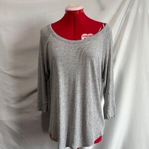Cynthia Rowley Light Gray Long Sleeve Top SM460